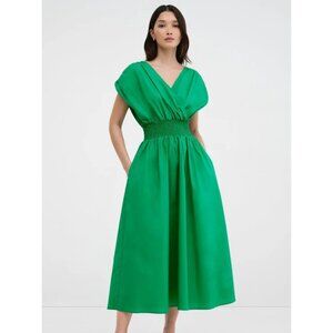 Marcella Grass Green Signe Midi Dress, Size XXL, NWT! $168